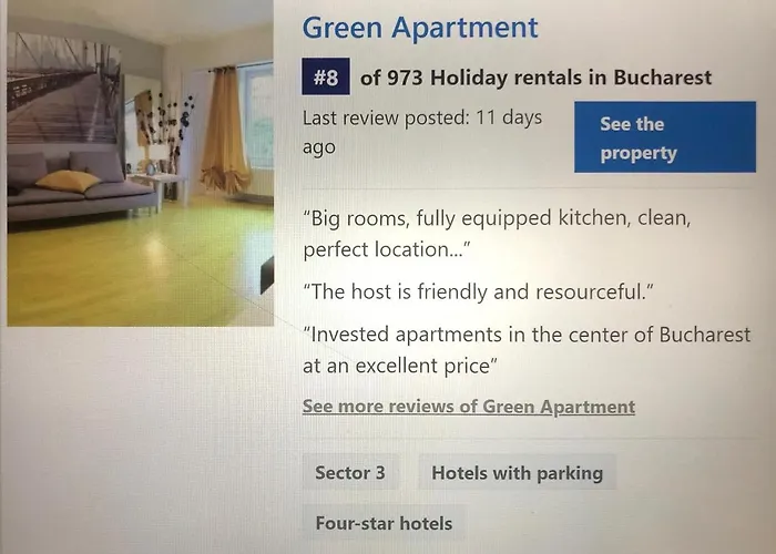 Green Apartment Lejlighed Bukarest